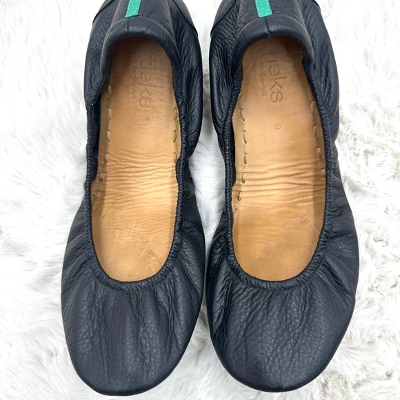 Tieks By Gavrieli‎ Foldable Ballerina Ballet Flats Black leather size 9 black - Picture 6 of 10